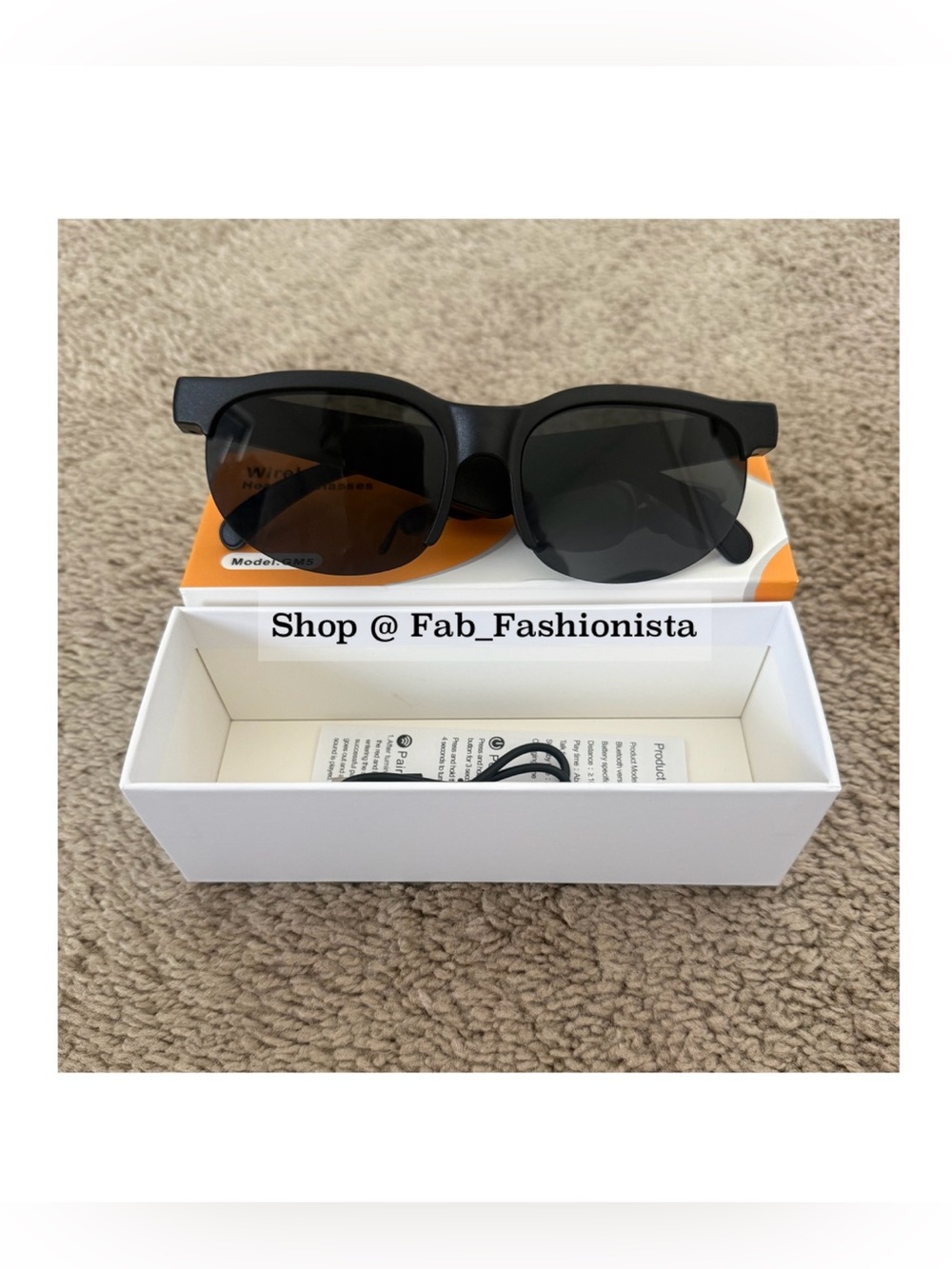 Classic Black Wayfarer Sunglasses - Black Lenses